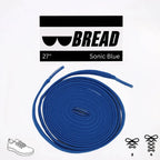 Blue elastic shoelace by Plush Fashion Hub, featuring Sonic Blue color and flexible design for easy footwear fastening.