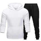 Oversized women's hooded sweatshirt and jogger lounge set by Plush Fashion Hub, made of soft sparkling 220g polyester fabric.