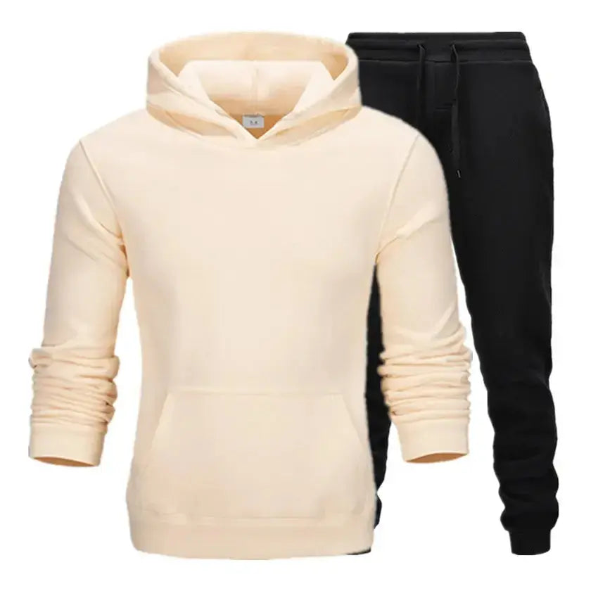 Oversized women's hooded sweatshirt and jogger lounge set by Plush Fashion Hub in sparkling 220g polyester fabric.