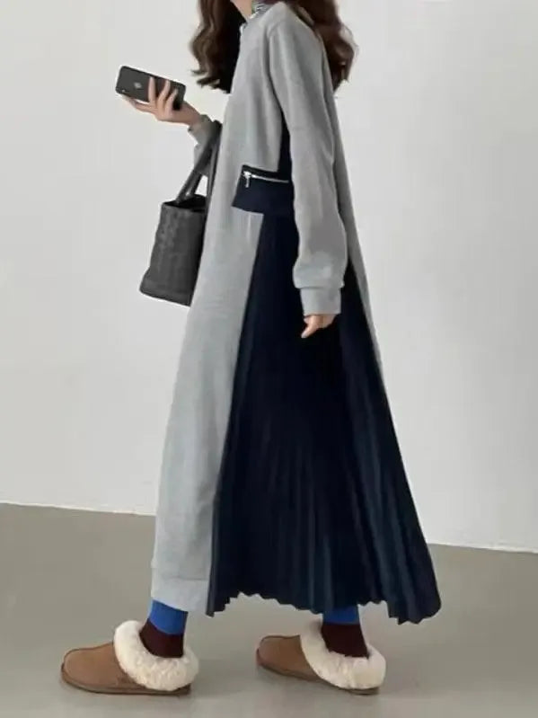 Split-joint Zipper Long Dresses - Plush Fashion Hub