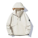 Plush Fashion Hub spring and autumn waterproof, windproof, breathable mountain hiking jacket with detachable features.