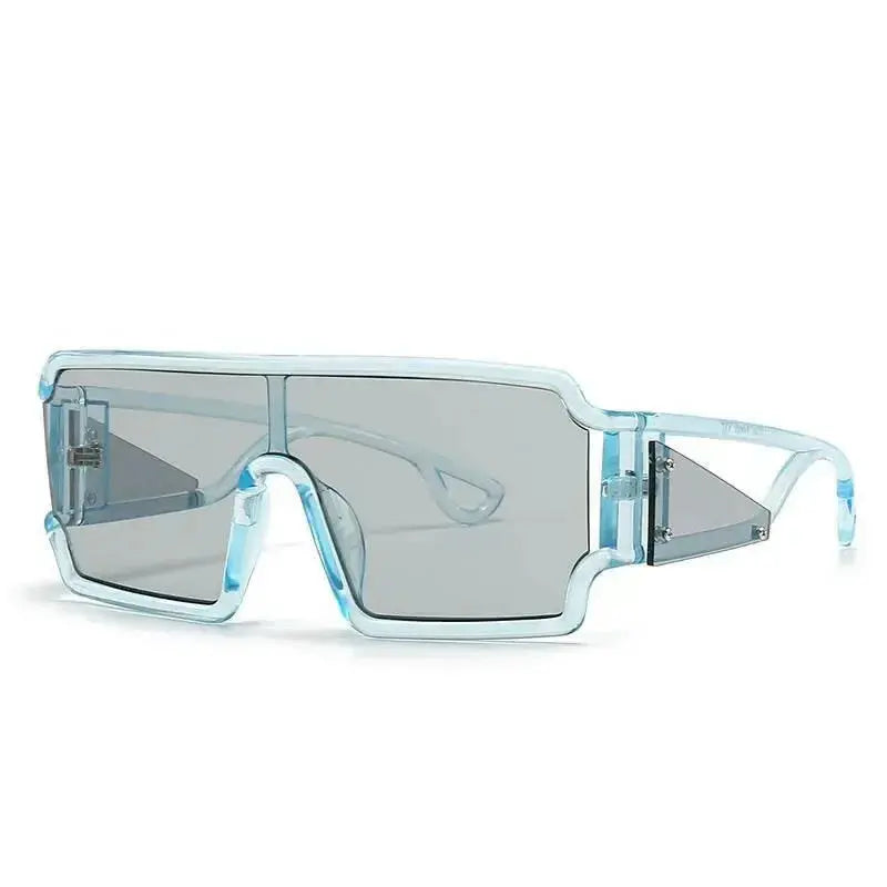 Women's oversized vintage square sunglasses with large rims, retro fashion eyewear by Plush Fashion Hub.