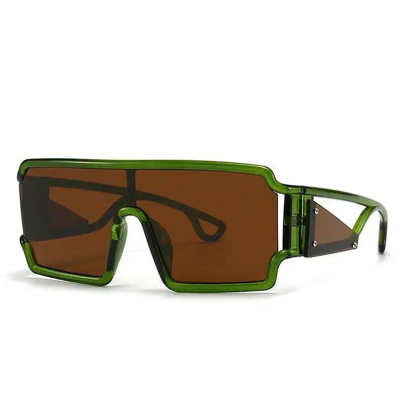 Women's oversized vintage square sunglasses with large rims from Plush Fashion Hub, retro fashion eyewear for a stylish look.