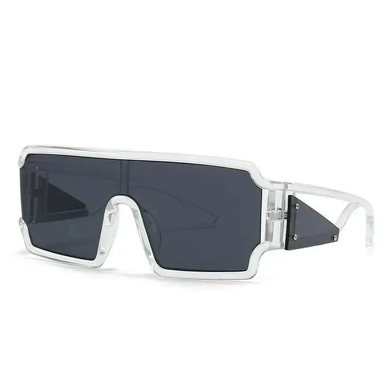 Women's oversized vintage square sunglasses by Plush Fashion Hub with large retro frames, stylish fashion eyewear.