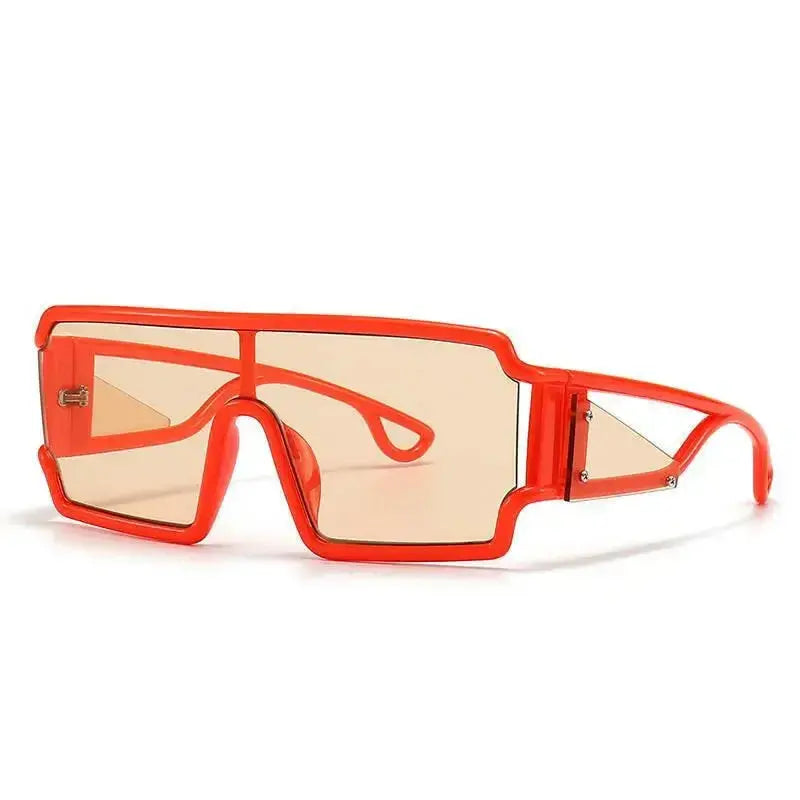 Women's oversized vintage square sunglasses by Plush Fashion Hub with large frames and retro style.