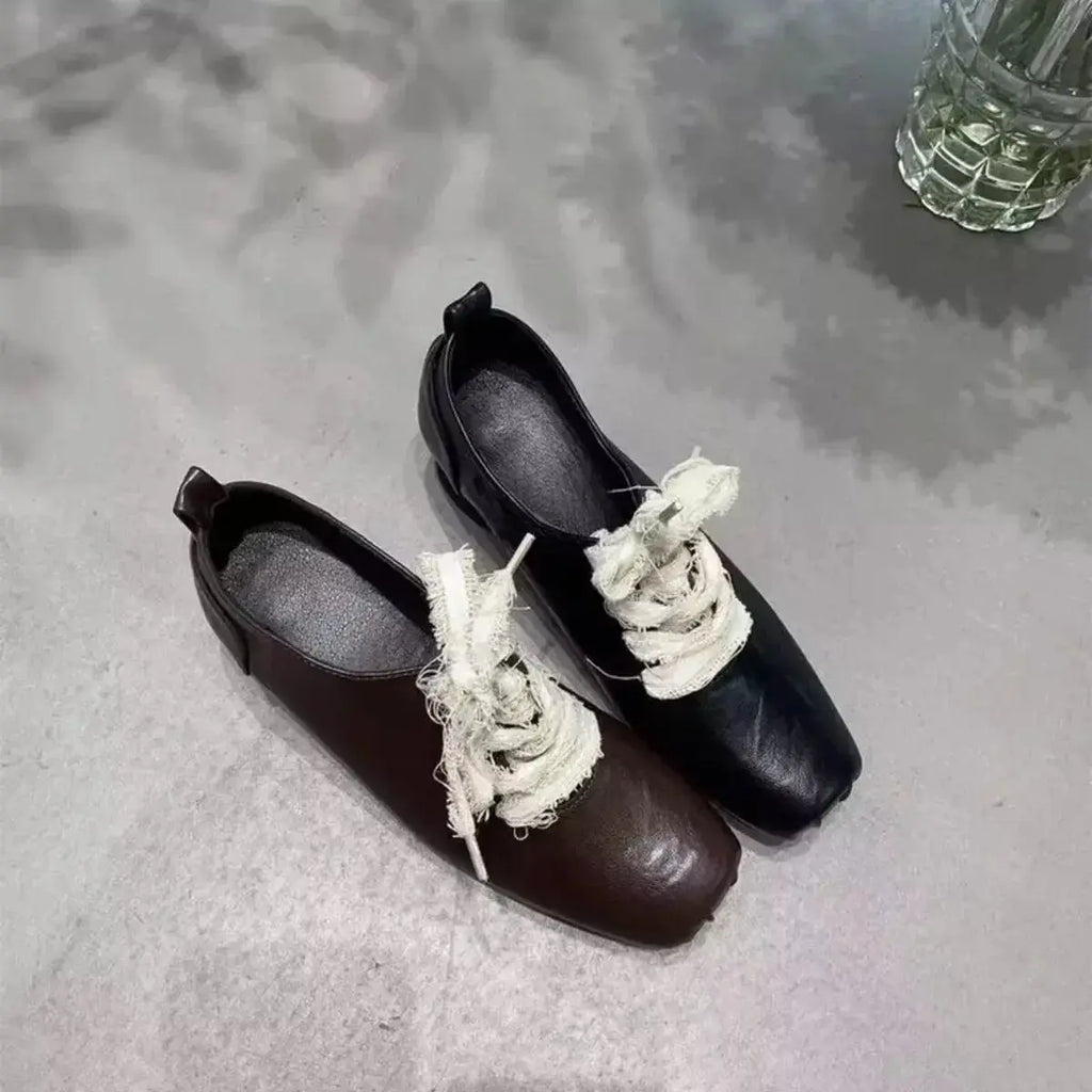 Plush Fashion Hub square toe block heel pumps featuring a mid-height heel, stylish office dress shoes with comfortable fit.