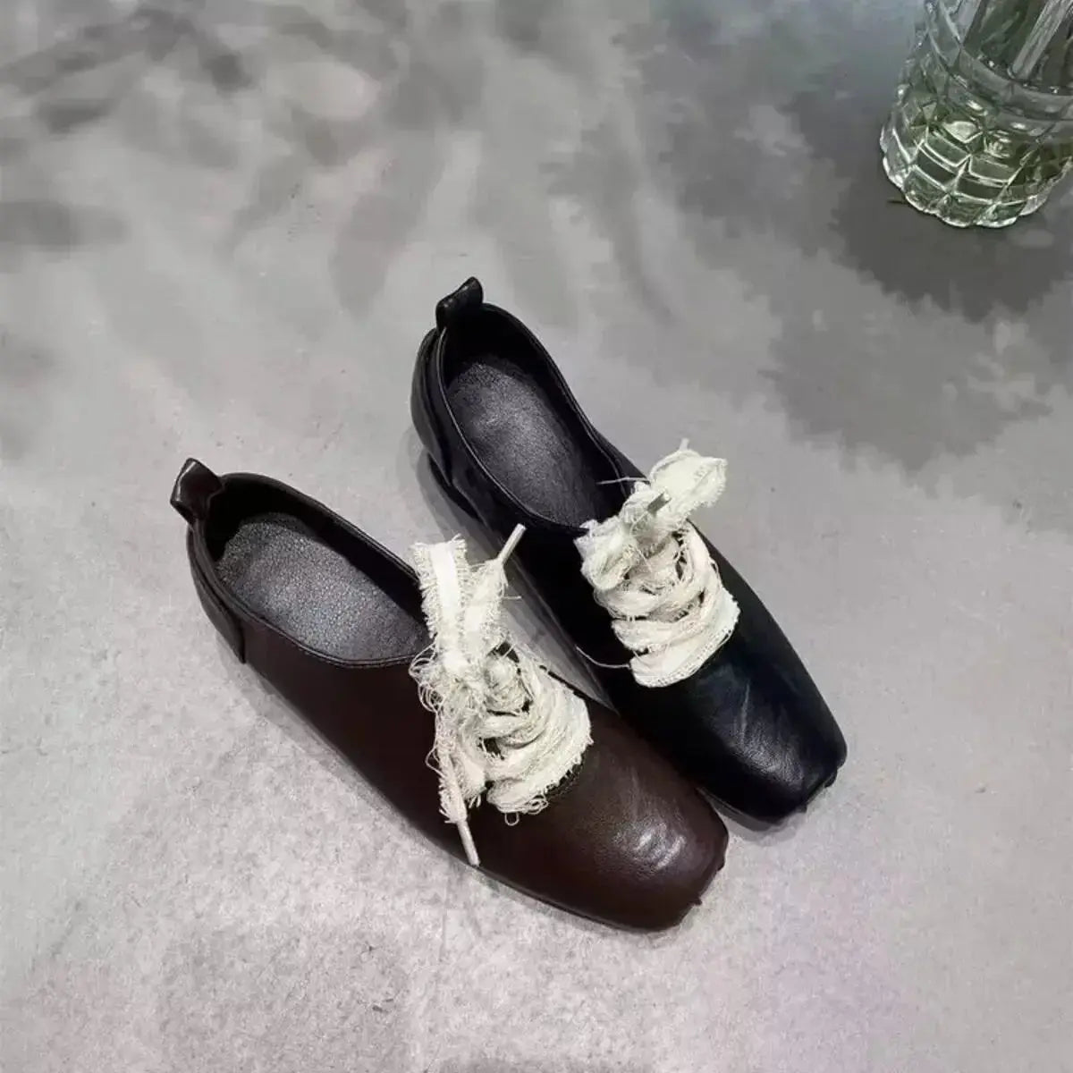 Plush Fashion Hub square toe block heel pumps featuring a mid-height heel, stylish office dress shoes with comfortable fit.