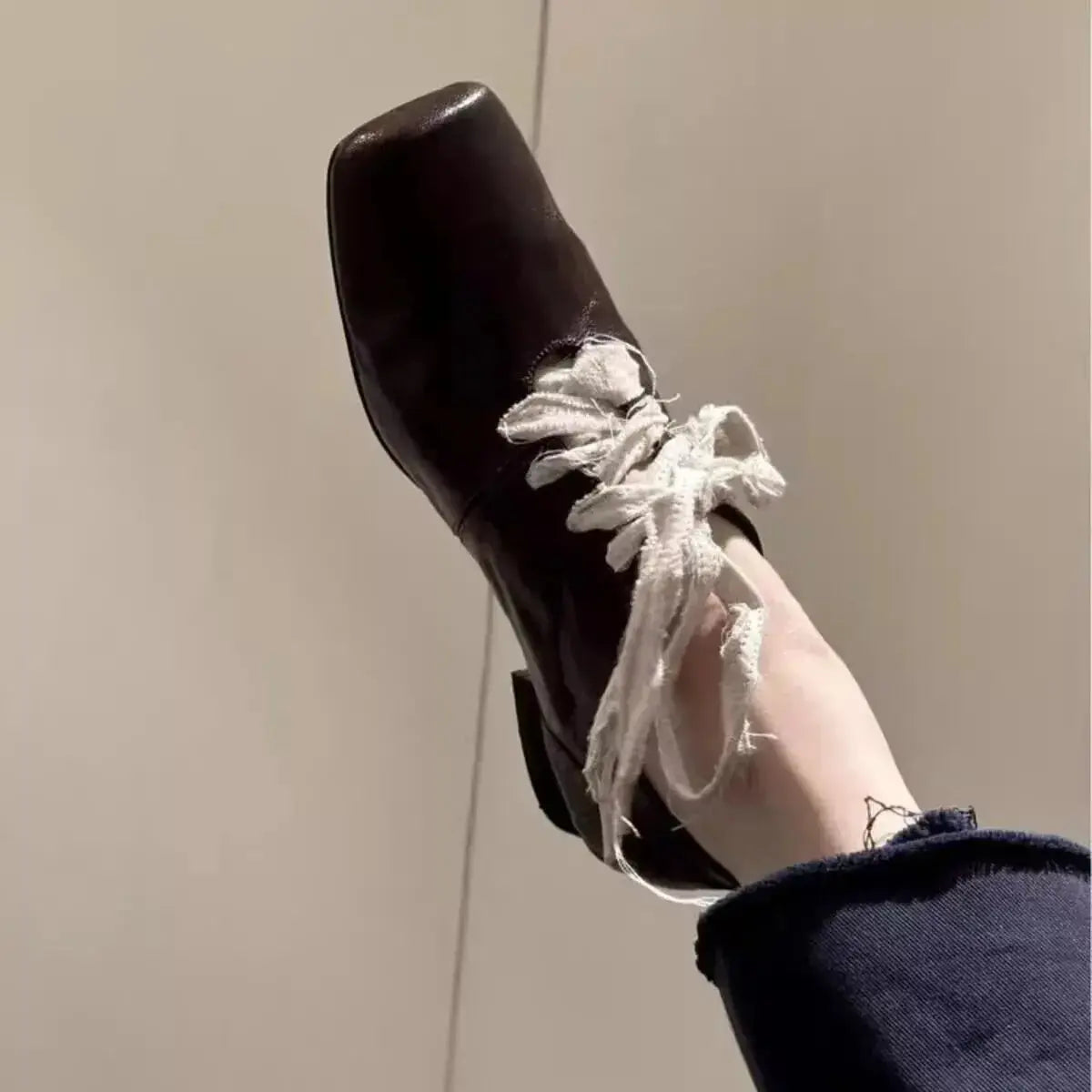 Square toe block heel pumps by Plush Fashion Hub featuring a mid-height heel, perfect for office or dressy occasions.