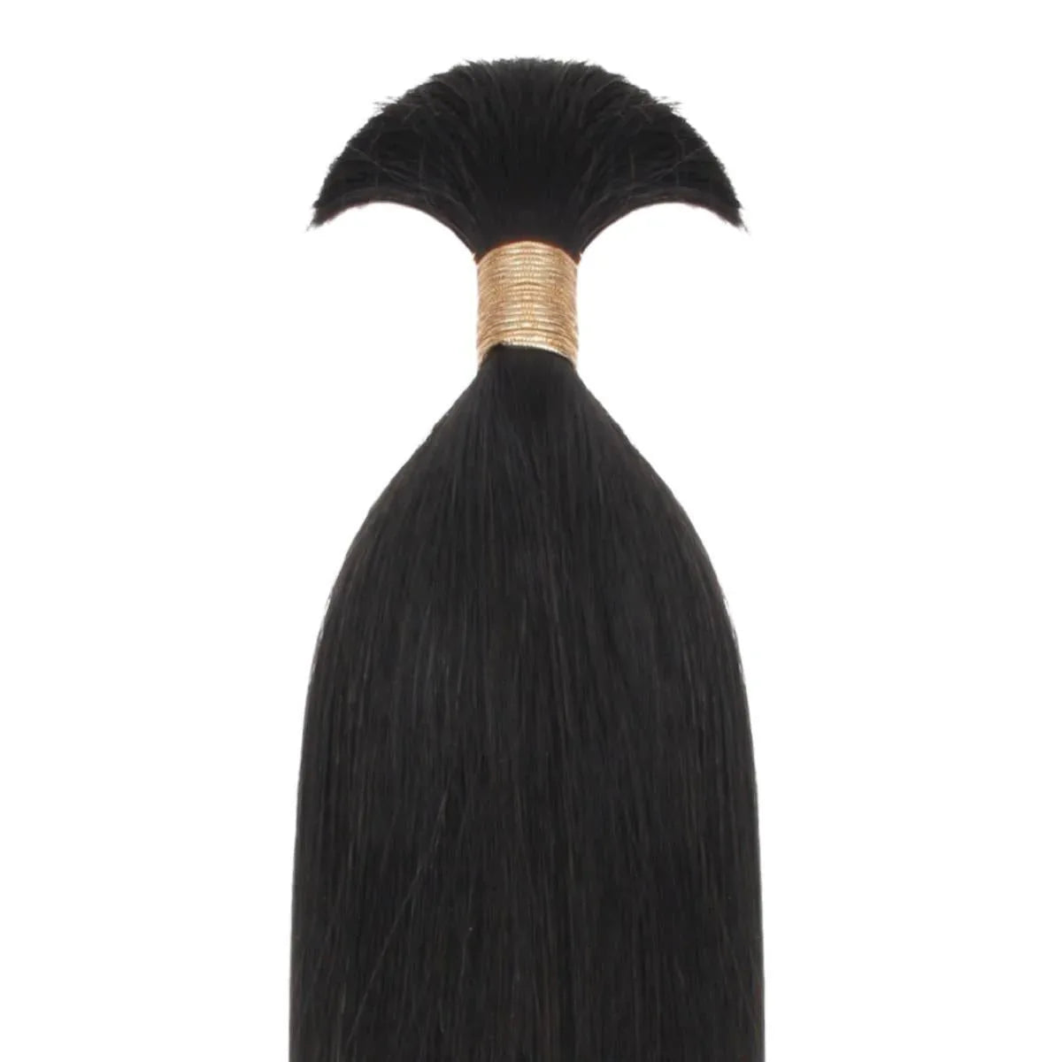 Straight Bulk 100% Human Braiding Hair - Plush Fashion Hub