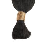 Straight Bulk 100% Human Braiding Hair - Plush Fashion Hub