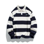 Striped Cotton Polo Jersey - Plush Fashion Hub
