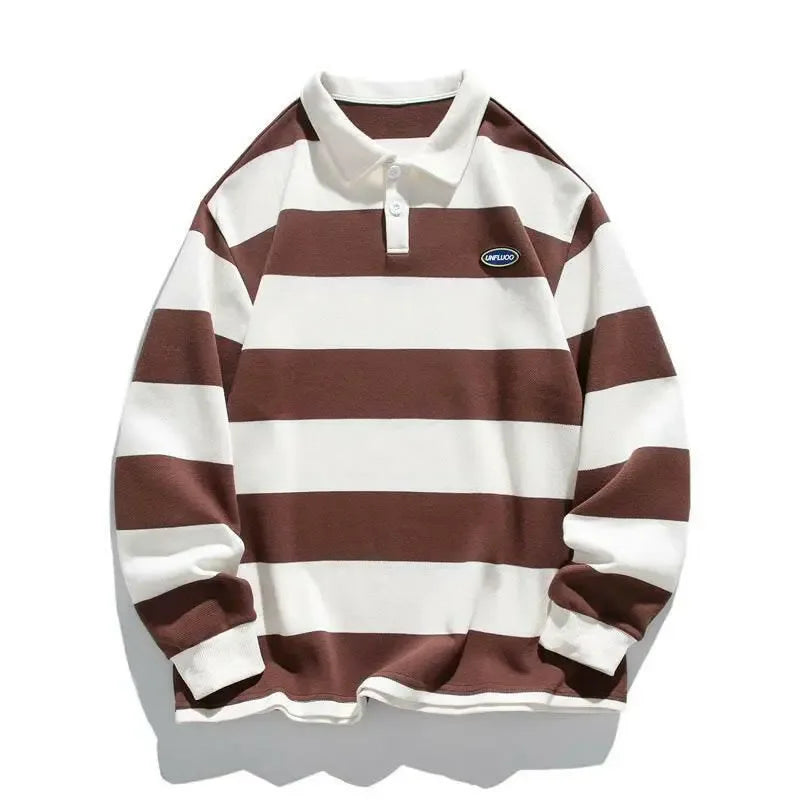 Striped Cotton Polo Jersey - Plush Fashion Hub