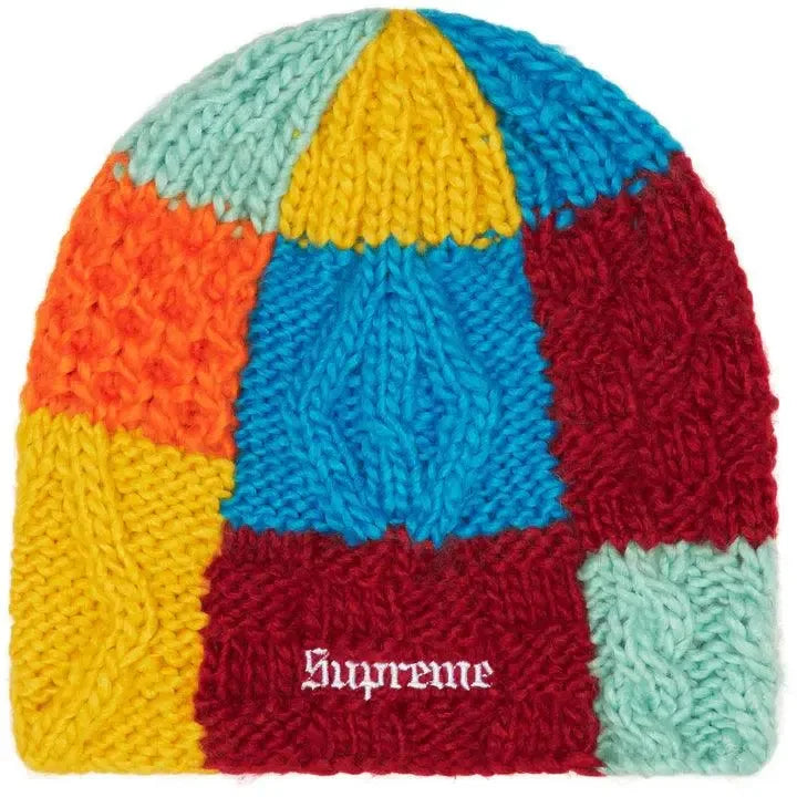 Supreme Block Knit Beanie Multicolor - Plush Fashion Hub