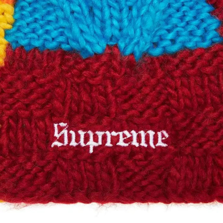 Supreme Block Knit Beanie Multicolor - Plush Fashion Hub