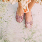 Talaria Flats in dusty rose color, stylish and comfortable footwear with a sleek design, perfect for everyday wear.