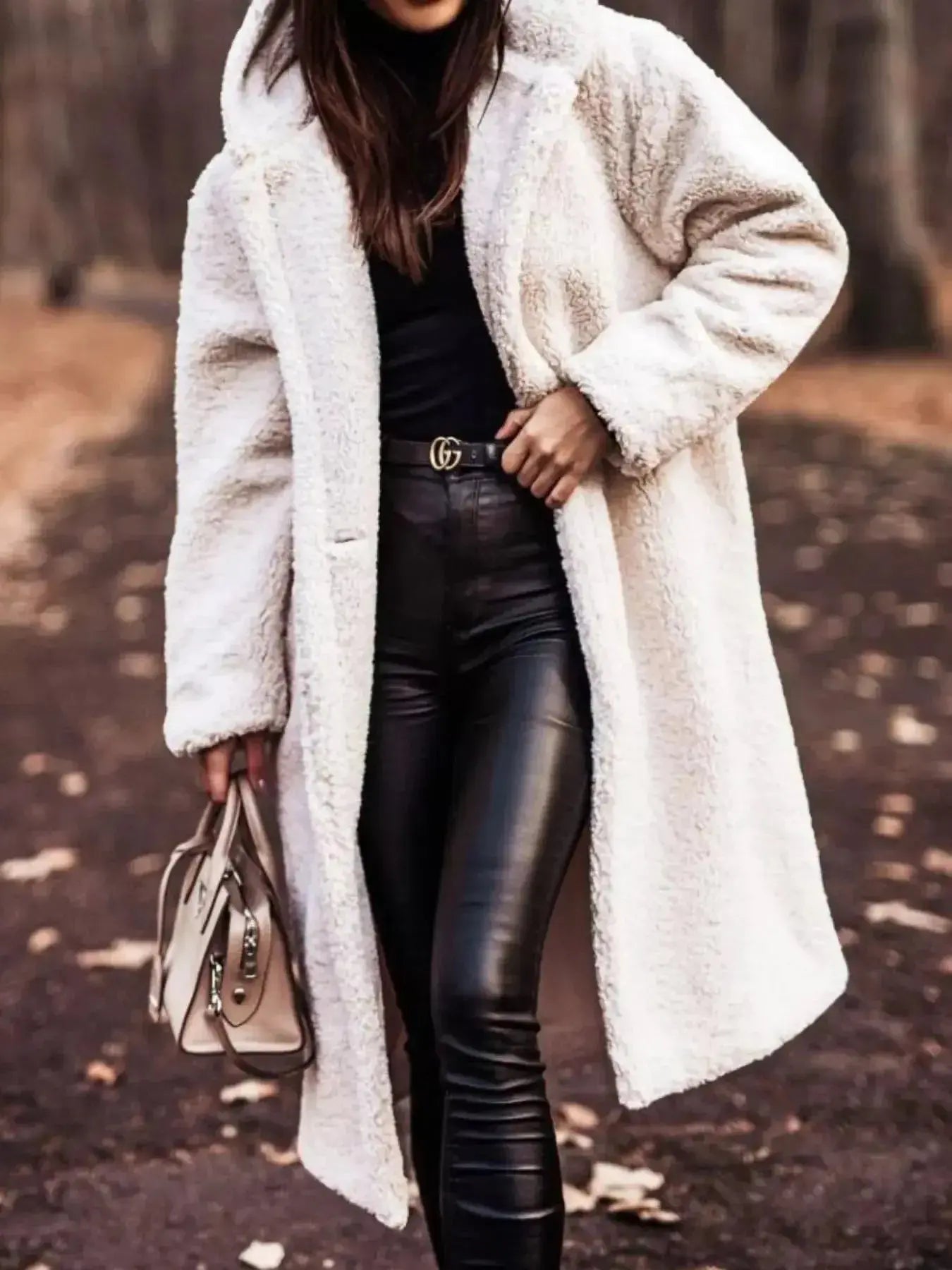 Lightweight plush teddy bear longline hooded jacket from Plush Fashion Hub, soft outerwear with cozy, plush fabric in a long design.