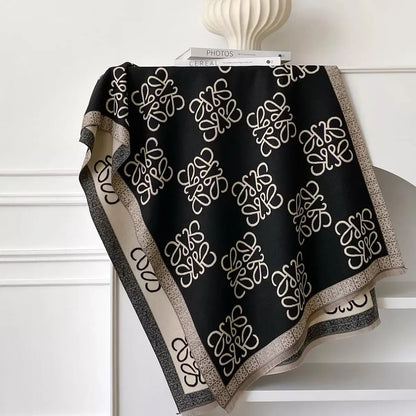 Textured Raw Hem Winter Scarf - Cozy Essential - Plush Fashion Hub