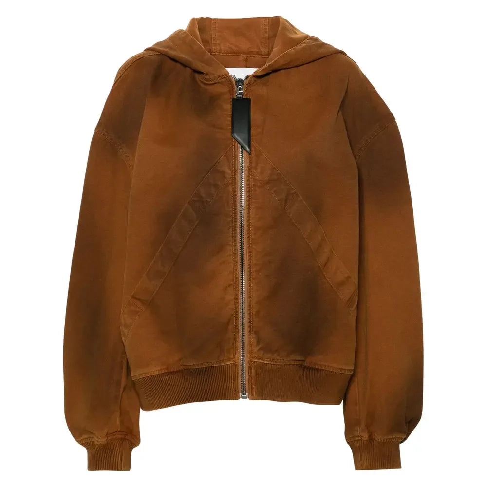 The Attico Brown Jackets - Oversized Jackets Women - Plush Fashion Hub