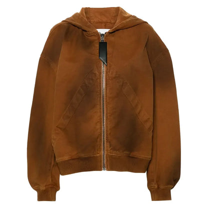The Attico Brown Jackets - Oversized Jackets Women - Plush Fashion Hub