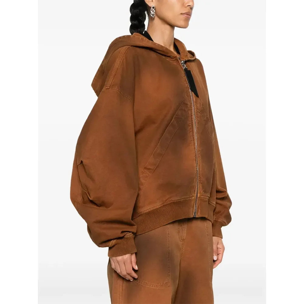 The Attico Brown Jackets - Oversized Jackets Women - Plush Fashion Hub