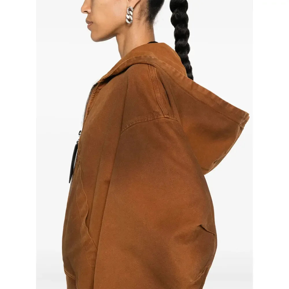 The Attico Brown Jackets - Oversized Jackets Women - Plush Fashion Hub