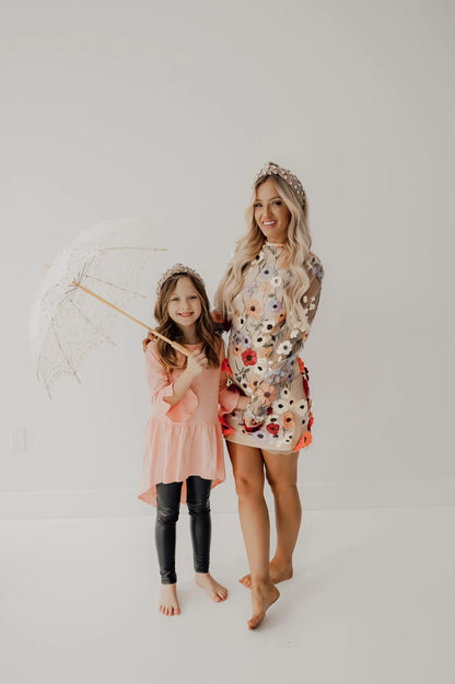 Three Dimensional Floral Dress -clearance Pretty Little Patriot