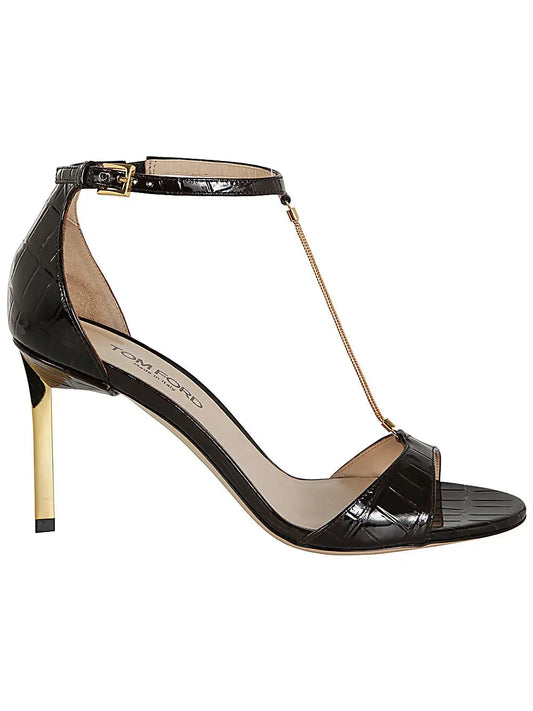 Tom Ford Women Mid Heel Sandals - Plush Fashion Hub