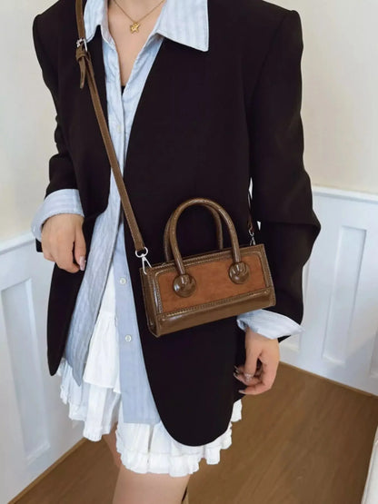 Top Handle Crossbody Bag - Plush Fashion Hub