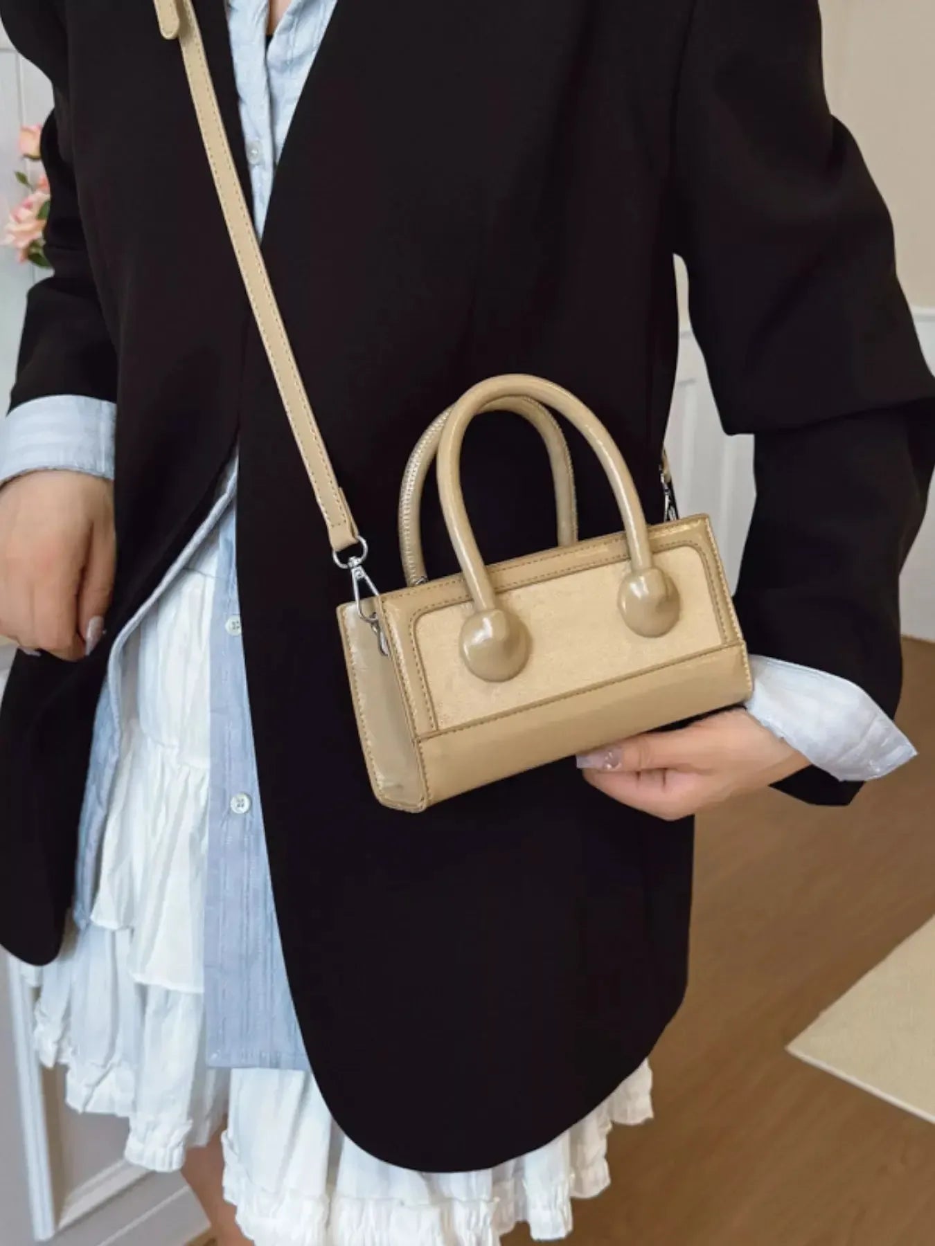 Top Handle Crossbody Bag - Plush Fashion Hub