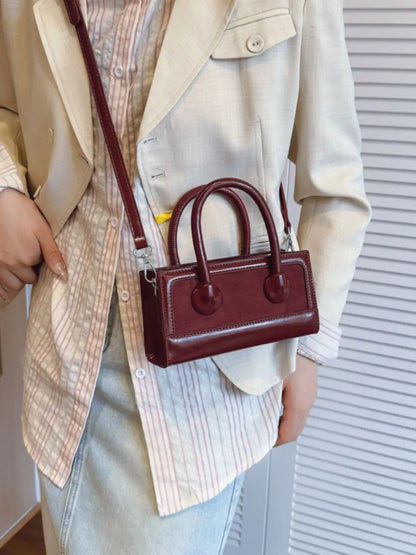 Top Handle Crossbody Bag - Plush Fashion Hub