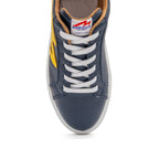 BLKSWN Footwear 601 Two-Tone lowtop sneakers in navy and yellow with a stylish two-tone design and casual fit.