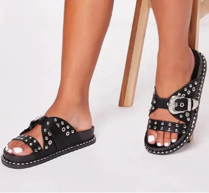 Women wedge heel Roman platform sandals with strappy design and chunky heel, stylish footwear by Trendy Attic Store01.