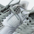 Gray elastic shoelace from Plush Fashion Hub with flexible, stretchable design, suitable for comfortable, secure fit on shoes.