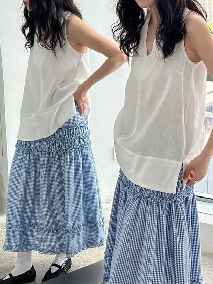 V-Neck Linen T-Shirt - Plush Fashion Hub