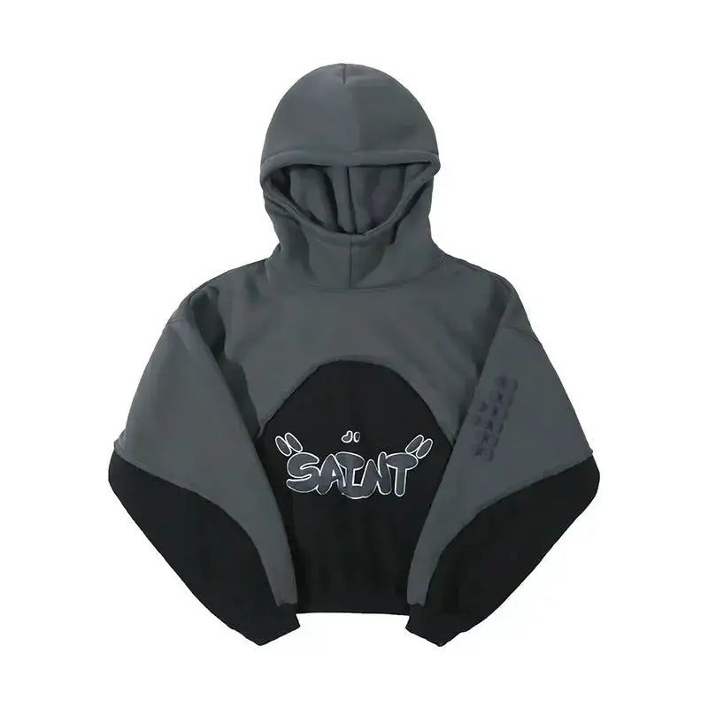 Unisex plush velvet padded hooded sweatshirt from Plush Fashion Hub, featuring a cozy design for men and women.