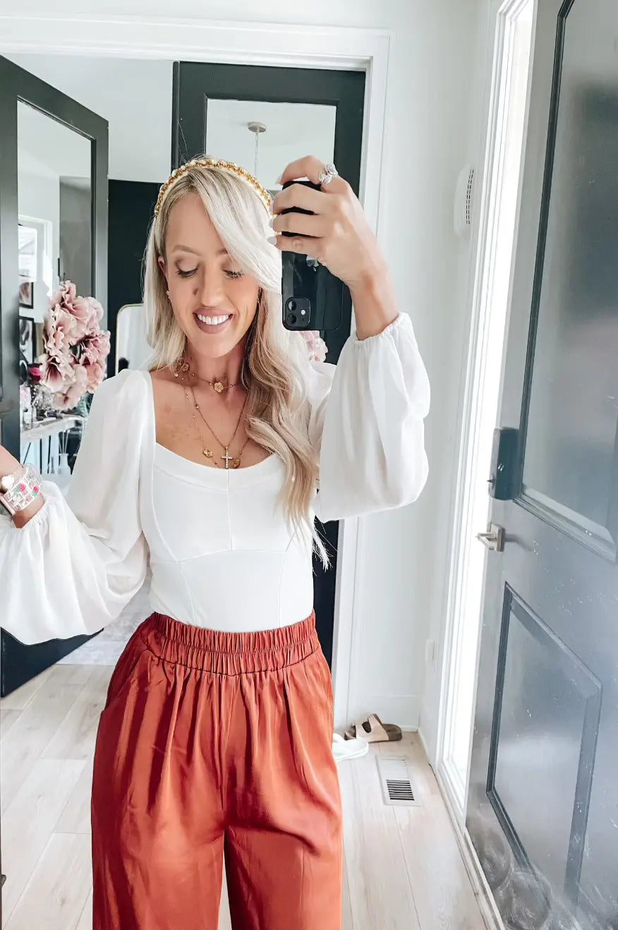 Vintage Beauty White Bodysuit Pretty Little Patriot