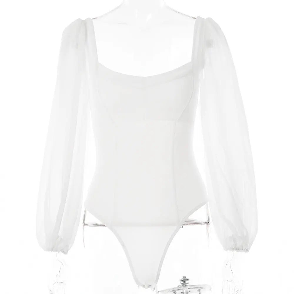 Vintage Beauty White Bodysuit Pretty Little Patriot