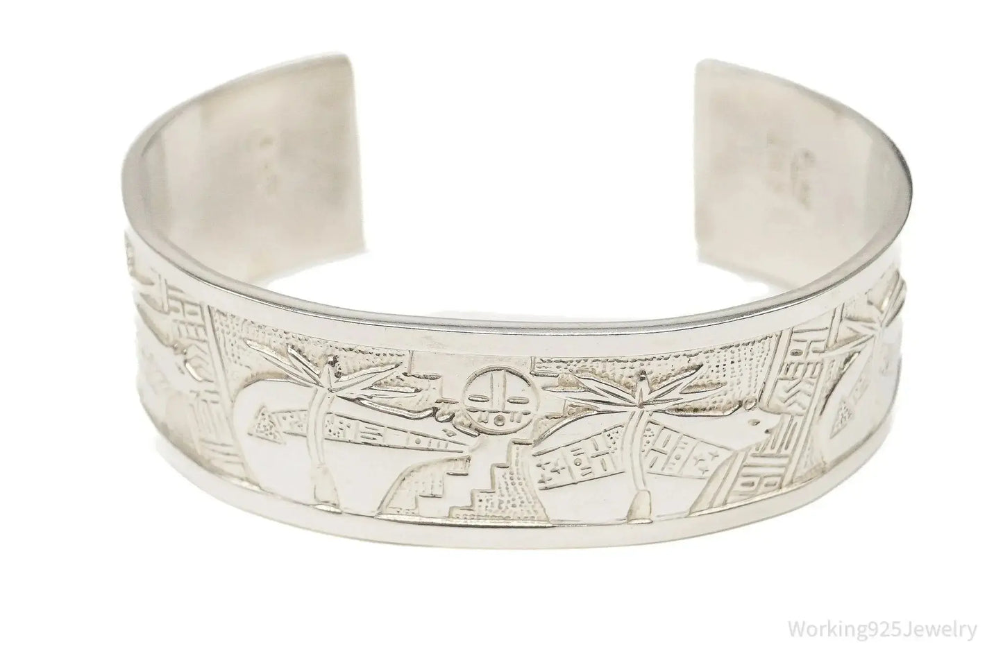 Vintage Carolyn Pollack Relios RMT Storyteller Sterling Silver Bracelet - Plush Fashion Hub