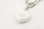 Vintage lavender jade heart chain link sterling silver bracelet with intricate design, crafted by Plush Fashion Hub.