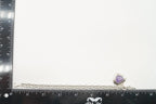 Vintage lavender jade heart chain link sterling silver bracelet with intricate design, stylish jewelry accessory.
