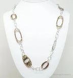 Vintage Carolyn Pollack Sterling Silver Necklace from the Relios Collection, featuring intricate silver design.