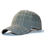 Vintage plaid baseball cap from Plush Fashion Hub featuring a classic heritage pattern, unisex adjustable hat for casual wear.