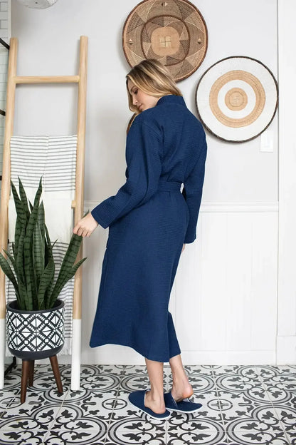 Waffle Robe Womens – Lightweight, Quick-Dry Spa Comfort - Plush Fashion Hub