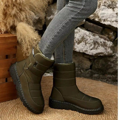 Warm Padded Waterproof Snow Boots - Plush Fashion Hub