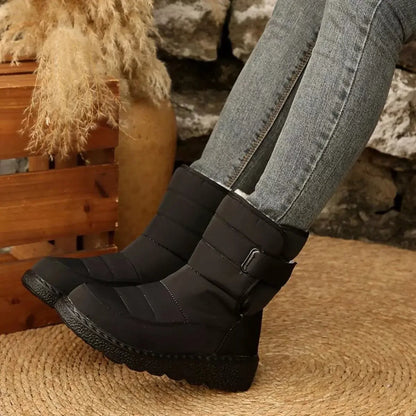 Warm Padded Waterproof Snow Boots - Plush Fashion Hub