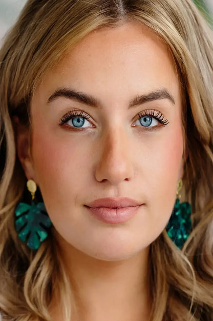 West Palm green earrings - Plush Fashion Hub