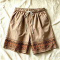 Women’s retro drawstring casual shorts from Plush Fashion Hub, featuring loose fit and comfortable design, ideal for casual wear.