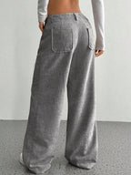 Wide Leg Corduroy Pants - Plush Fashion Hub