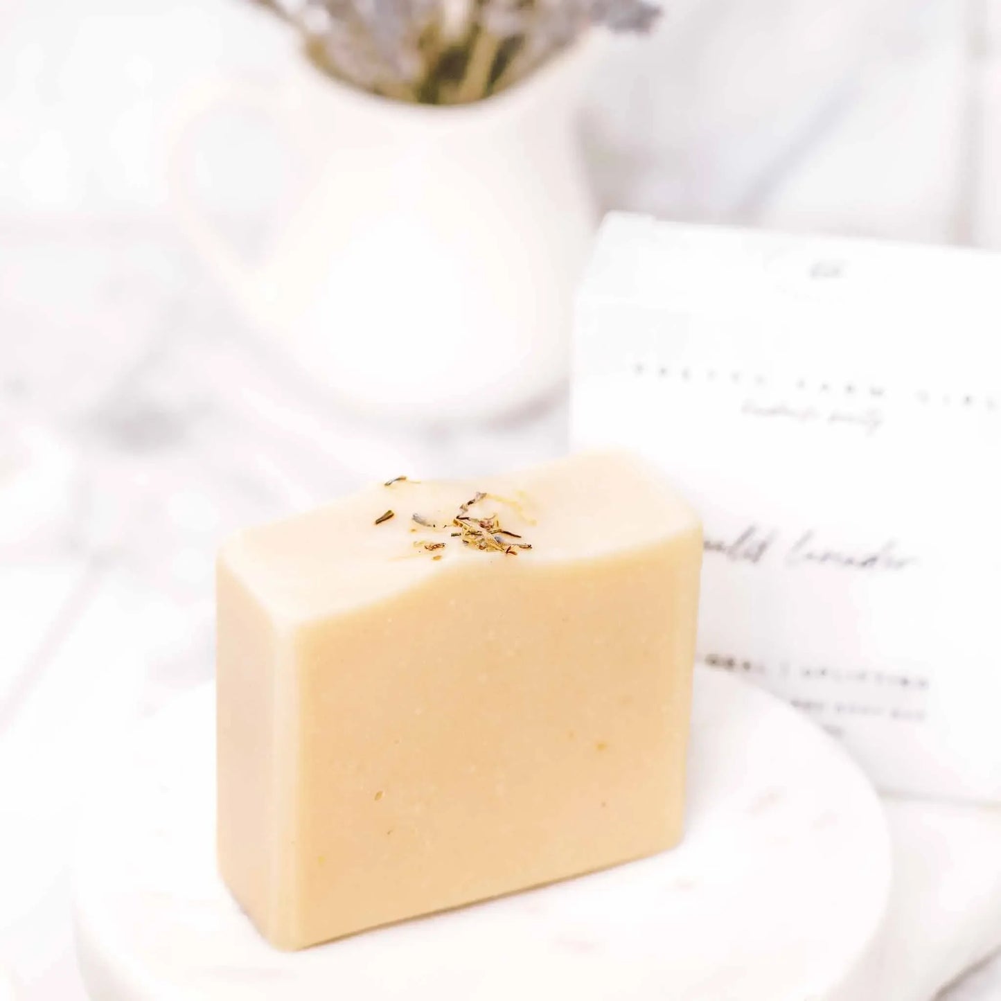 Wild Lavender Handmade Tallow and Goat Milk Soap Bar - Plush Fashion Hub