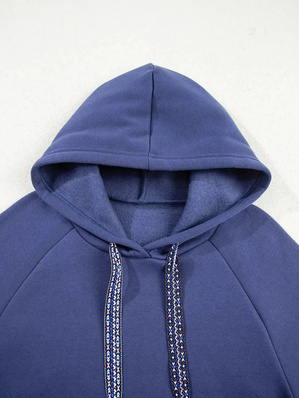 Women’s fleece-lined oversized tunic hoodie with drawstring hood, casual trendy hoodie by Trendsi.